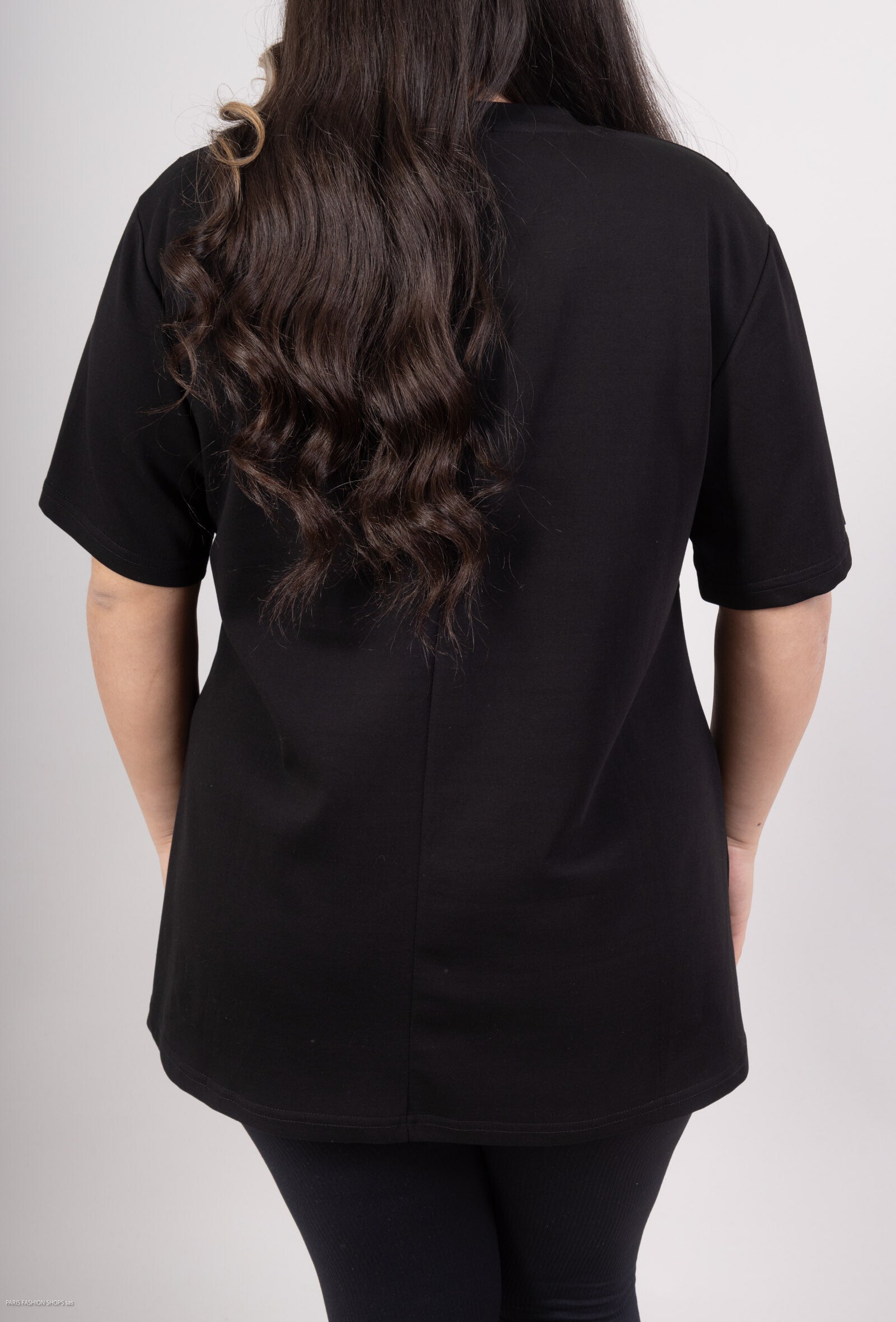 Plus Size T-shirt med pärlor för vår och sommar
