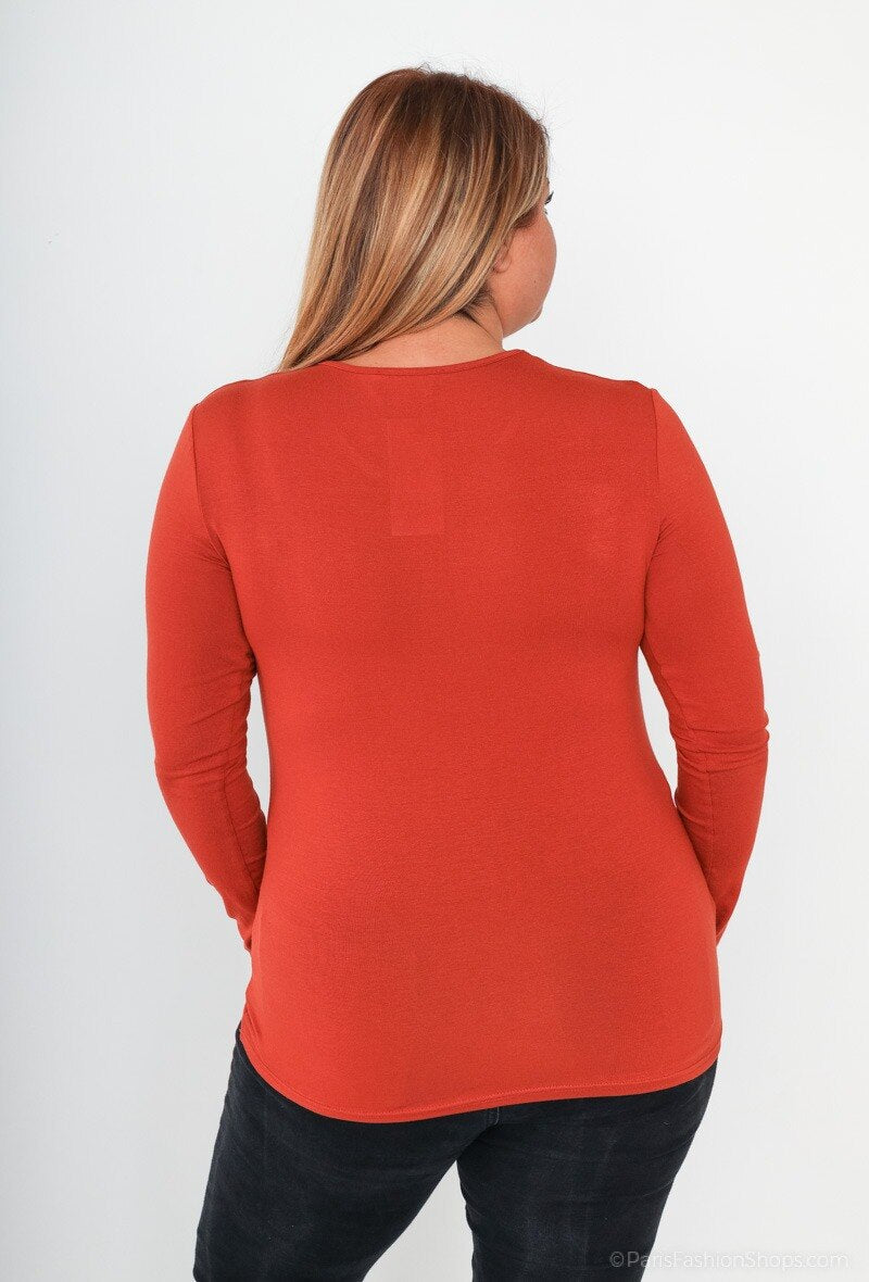 Plus Size Basic T-shirt för kvinnor