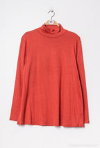 Plus Size T-shirt mit rollkragen