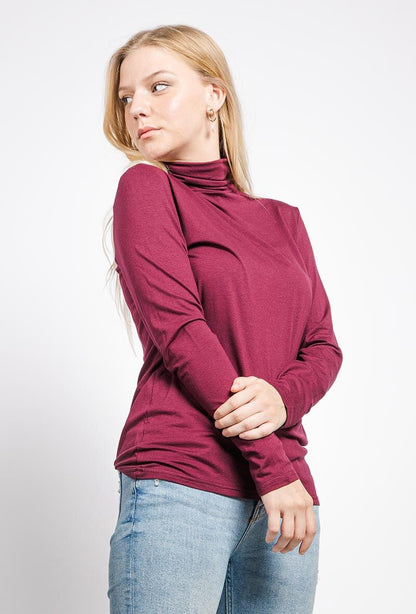 Plus Size Turtleneck T-shirt