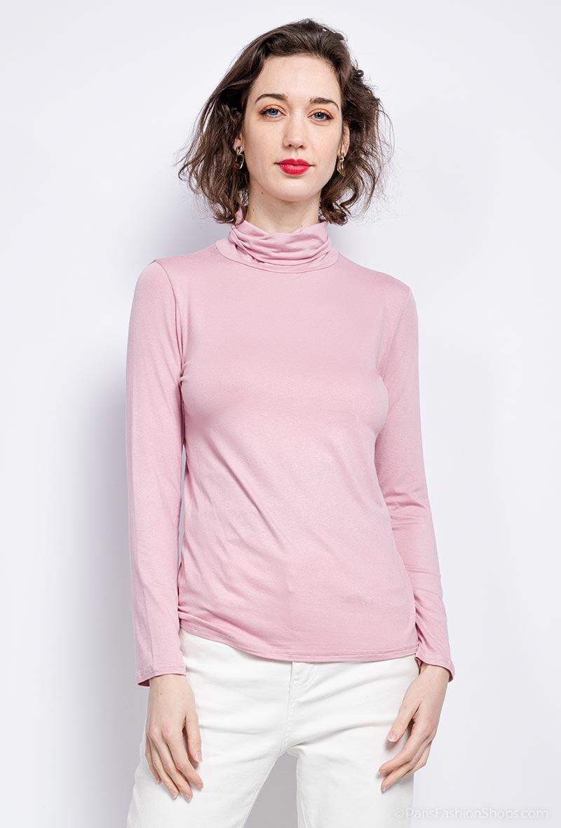 Plus Size Turtleneck T-shirt
