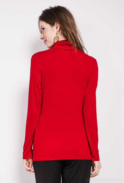 Plus Size Turtleneck T-shirt