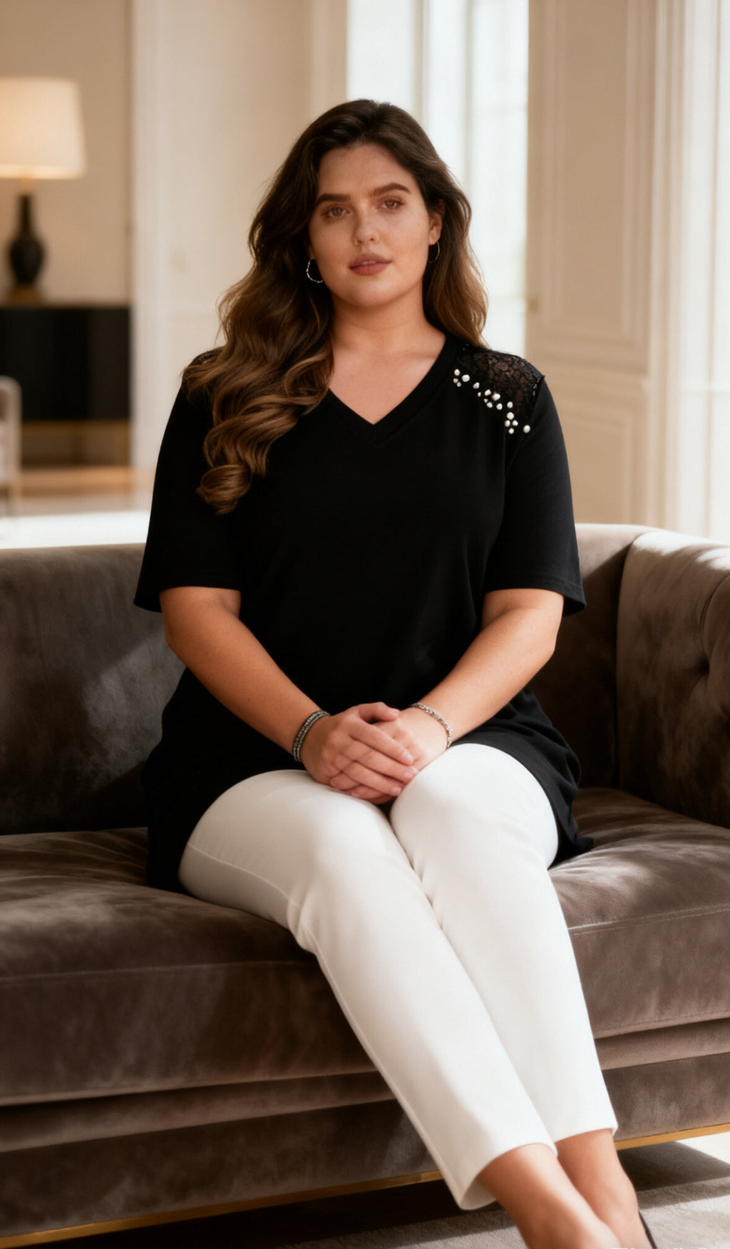 Plus size T-shirt i Stor Storlek