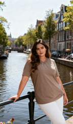 Plus size T-shirt i Stor Storlek