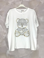 Plus Size Stretch Cotton Printed T-Shirt