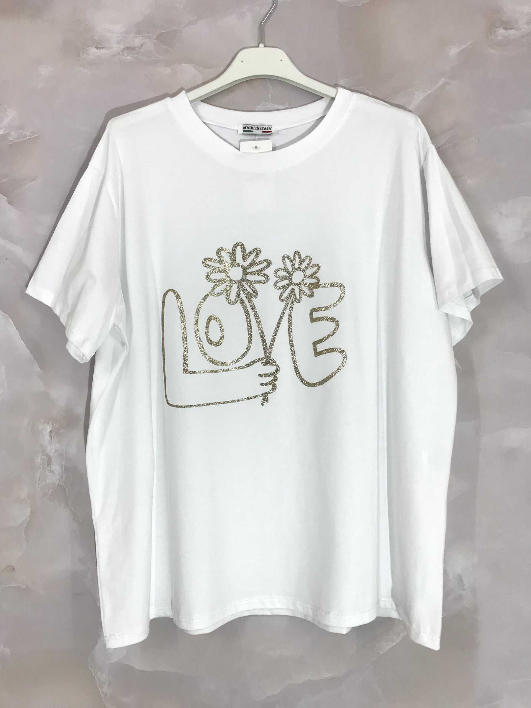 Plus Size Stretch cotton printed t-shirt