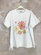 Plus Size Stretch cotton printed t-shirt