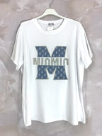Plus Size Stretch cotton printed t-shirt