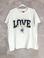 Plus Size Stretch cotton printed t-shirt
