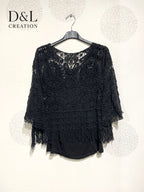 Plus Size Top 2 pieces tank top and hook with fringes T38 to T46