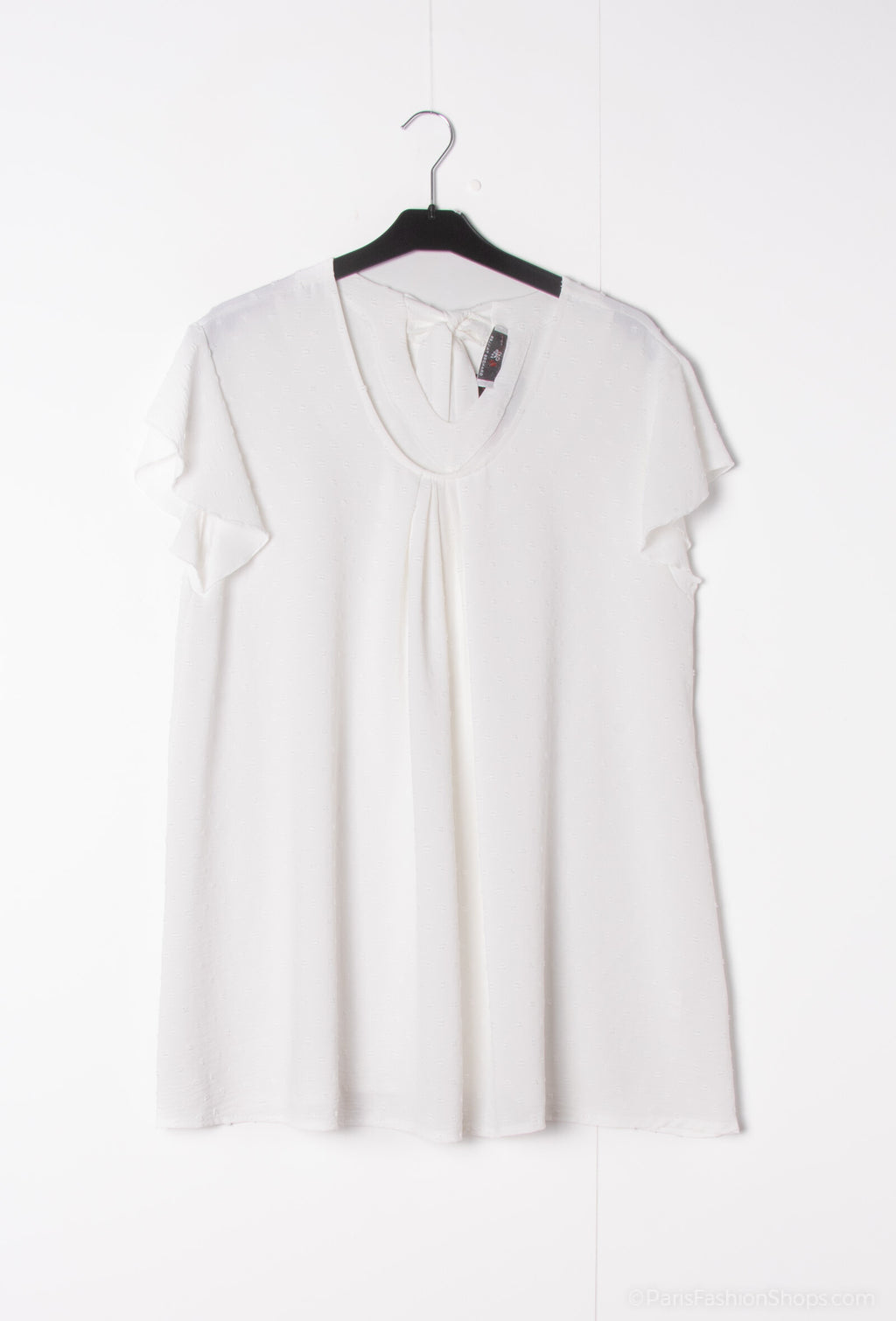 Plus Size Top with flared sleeves back sleeves