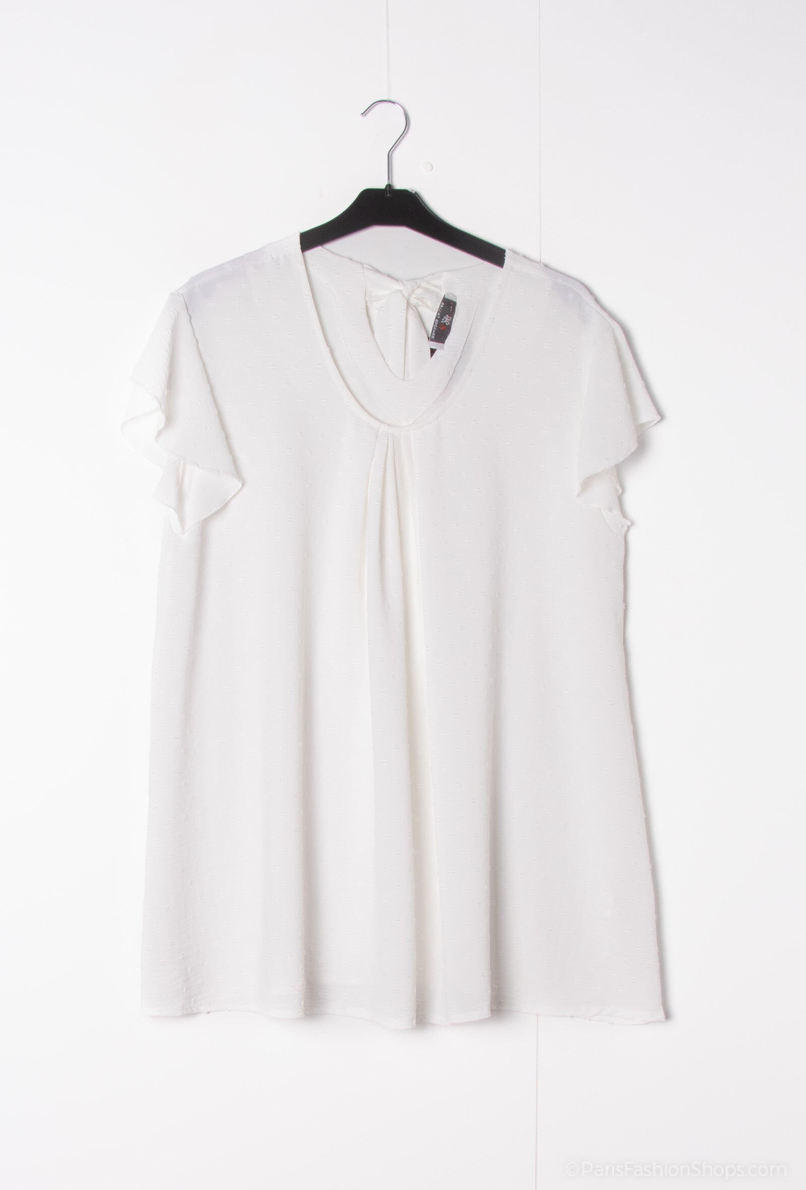 Plus Size Top with flared sleeves back sleeves