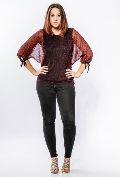 Plus Size Shiny top