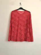 Plus Size Round neck lace top