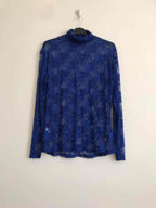 Plus Size Turtleneck Lace Top