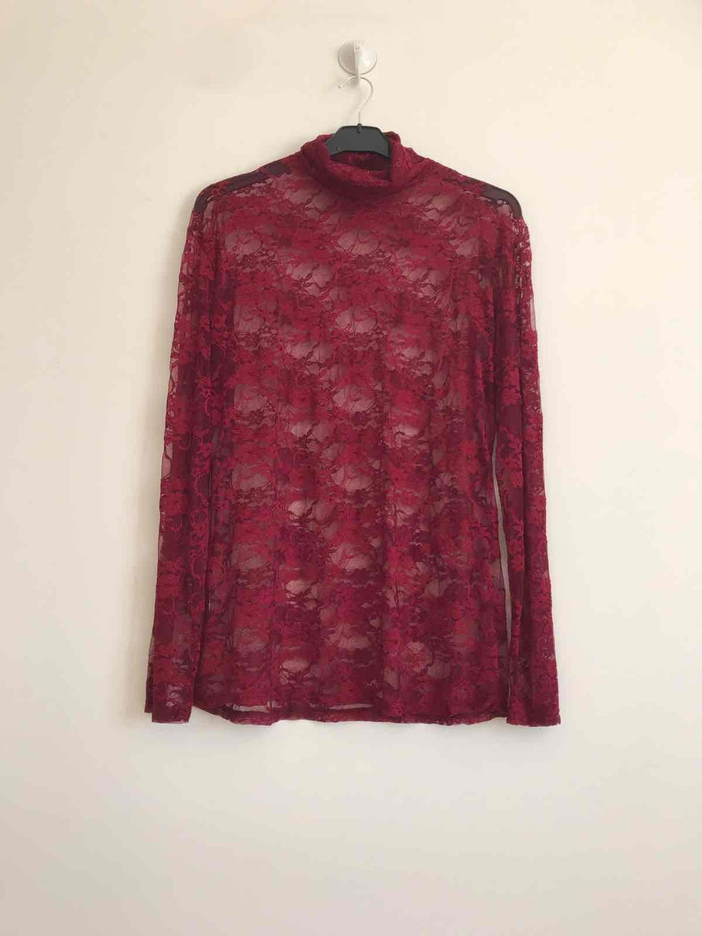 Plus Size Turtleneck lace top