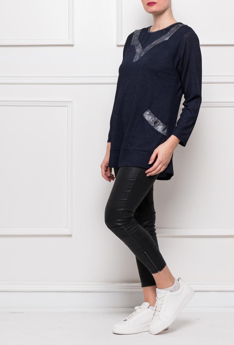 Plus Size Fancy Top med Fickor