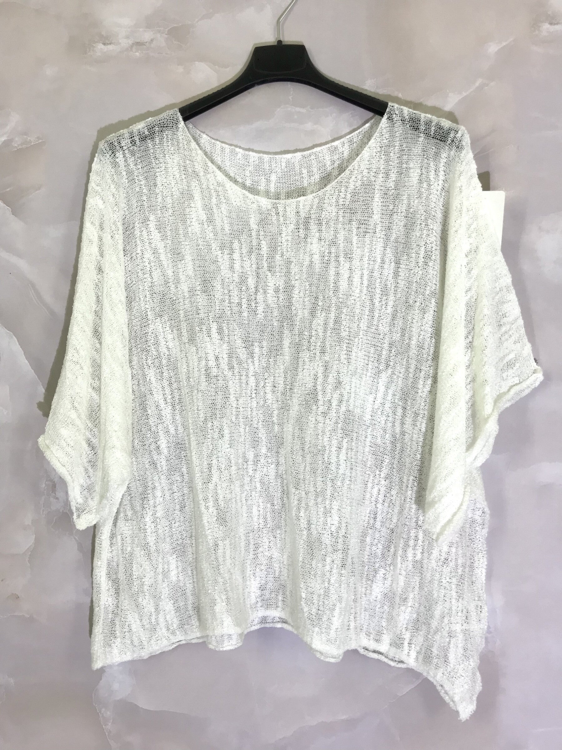 Plus Size Kort Akryl Top