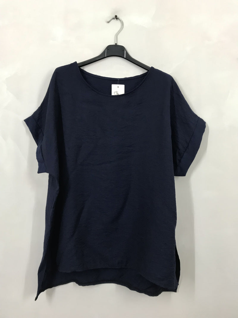 Plus Size Top med Sidofickor