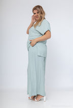 Plus Size Top med Sidofickor