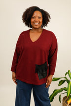 Plus size top i Stor Storlek