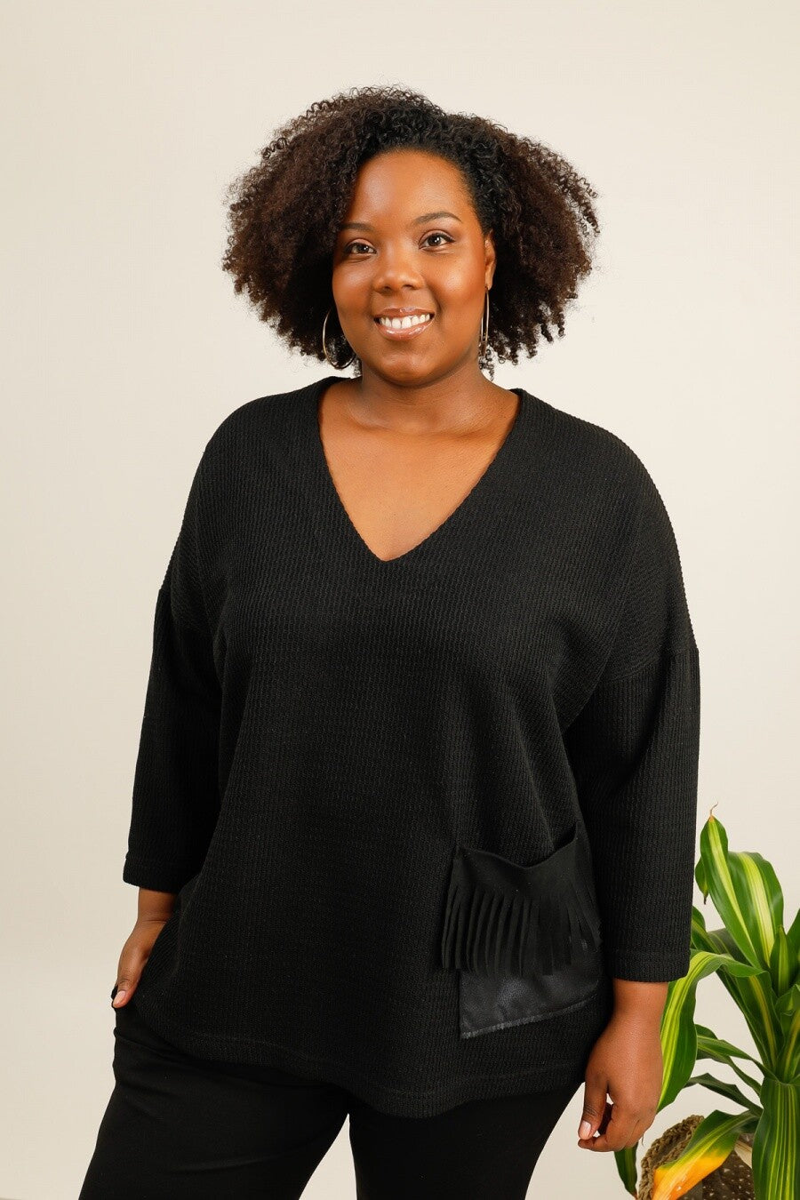 Plus size top i Stor Storlek