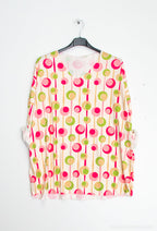 Plus Size Rundtryckt Topp
