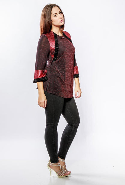 Plus Size Iridescent top