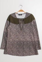 Plus Size Leopard Top