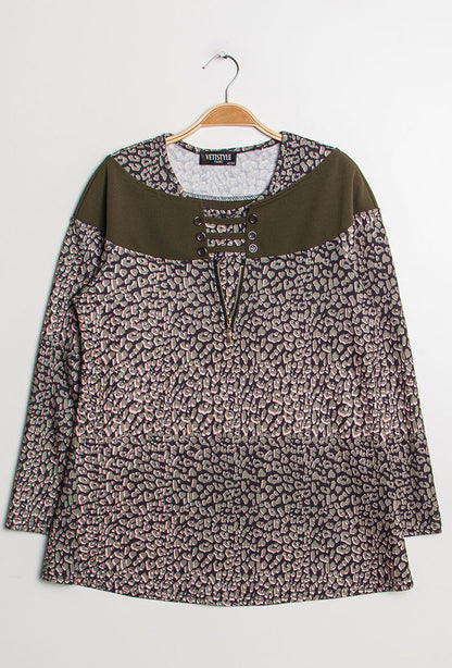 Plus Size Leopard Top