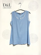 Plus Size Côte -free -free top with T38 lace at T48