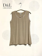 Plus Size Côte -free -free top with T38 lace at T48