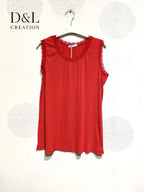 Plus Size Côte -free -free top with T38 lace at T48