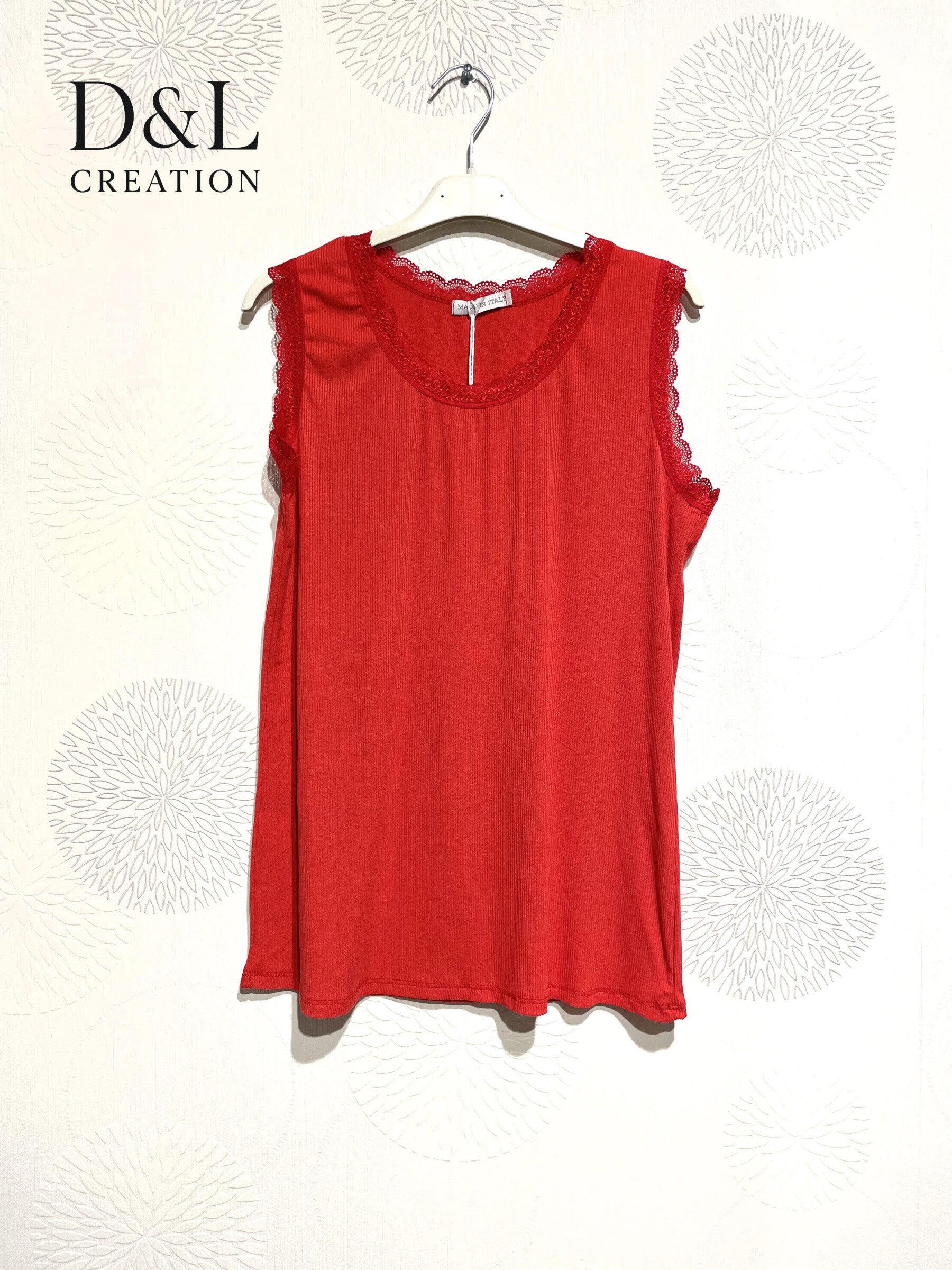 Plus Size Côte -free -free top with T38 lace at T48