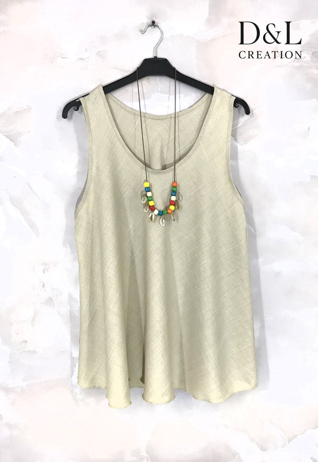 Plus Size Randsydd Top med Krage