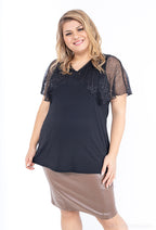 Elegant Plus Size Top Blouse för Kvinnor