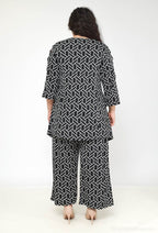 Plus Size Grafiskt Tryck Tunika