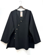 Tunic with button crossover i Plus Size