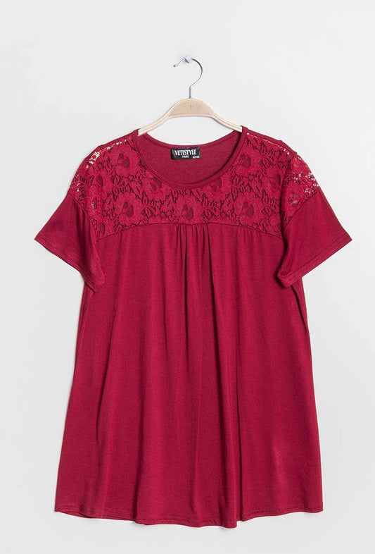 Plus Size Tunic with lace