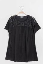 Plus Size Tunika med Spets
