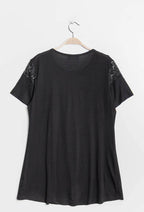 Plus Size Tunika med Spets