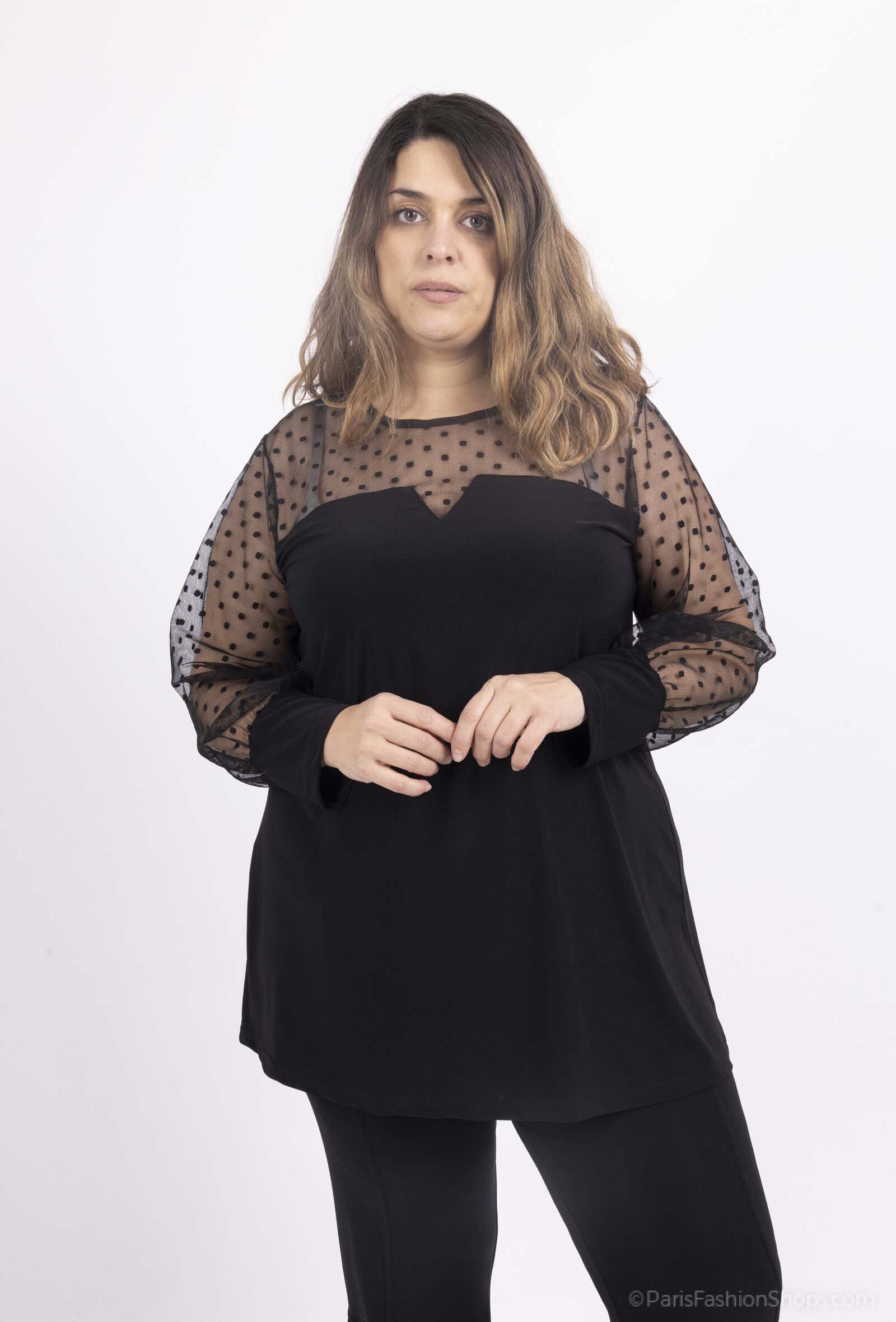 Plus Size Tunic med Plummetis