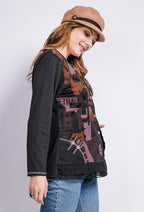 Plus Size Knappad Tunika