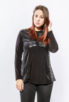 Plus Size Shiny tunic