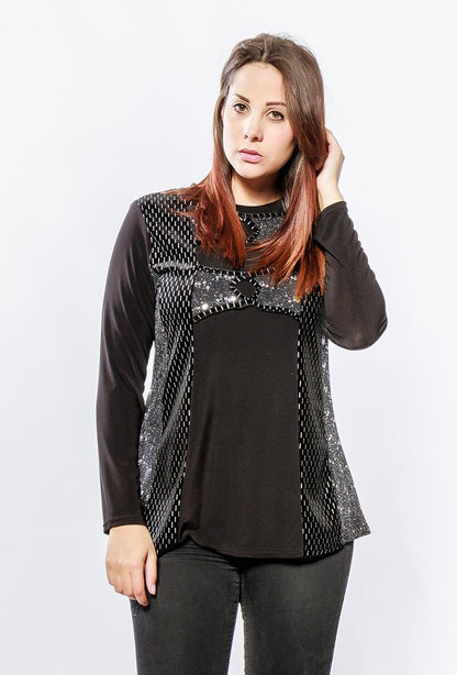 Plus Size Shiny tunic