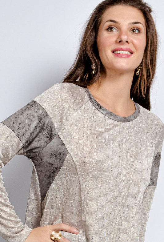 Plus Size Shiny tunic