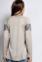 Plus Size Glänsande Tunika