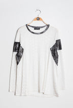 Plus Size Glänsande Tunika