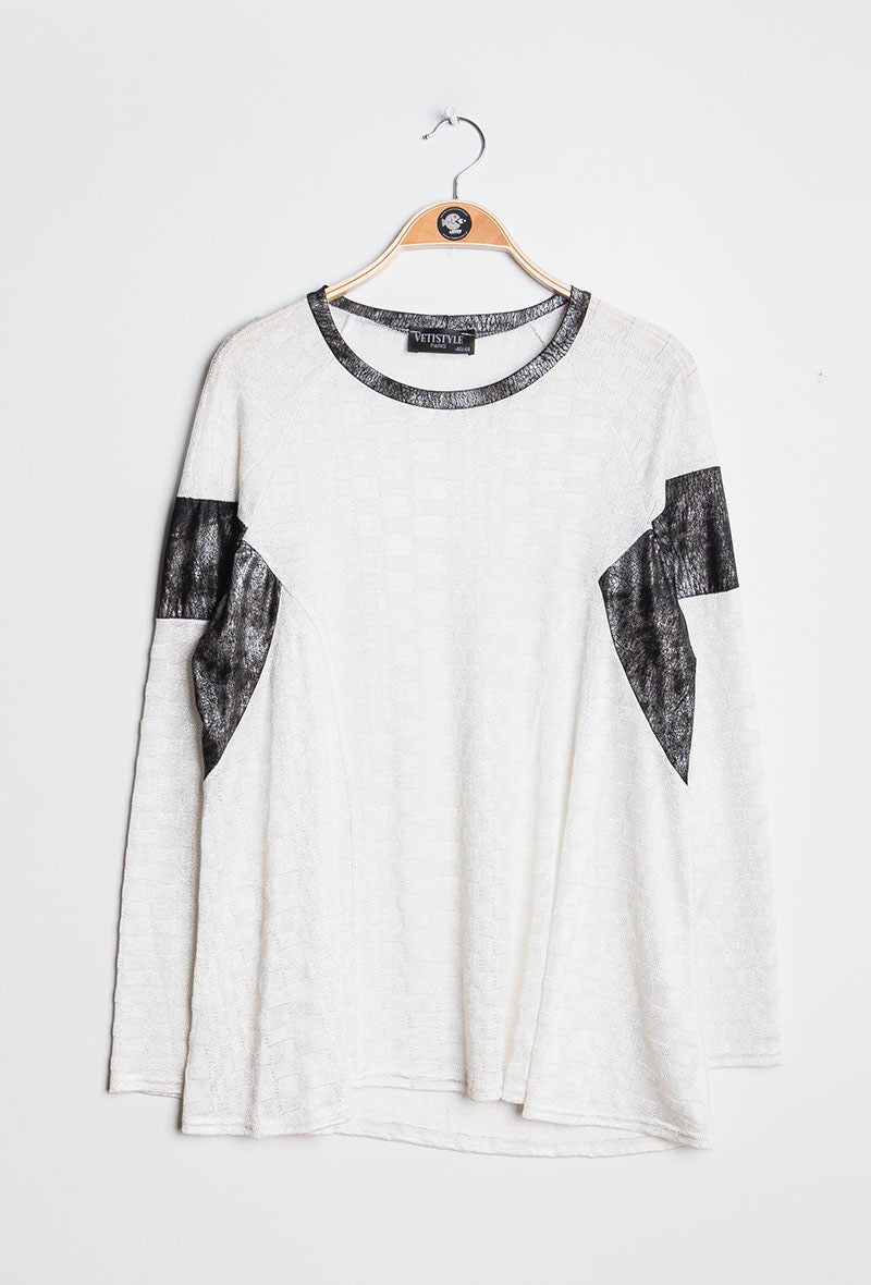 Plus Size Shiny tunic