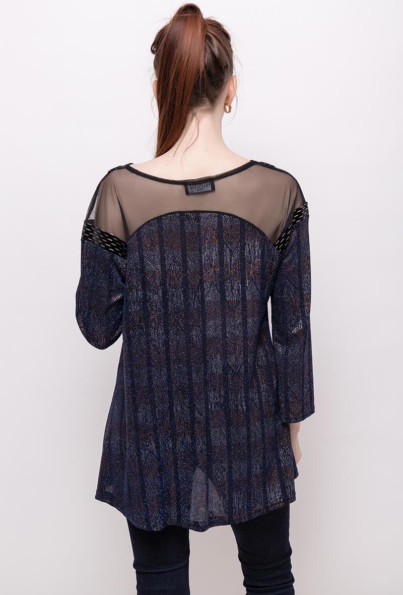 Plus Size Shiny Tunic
